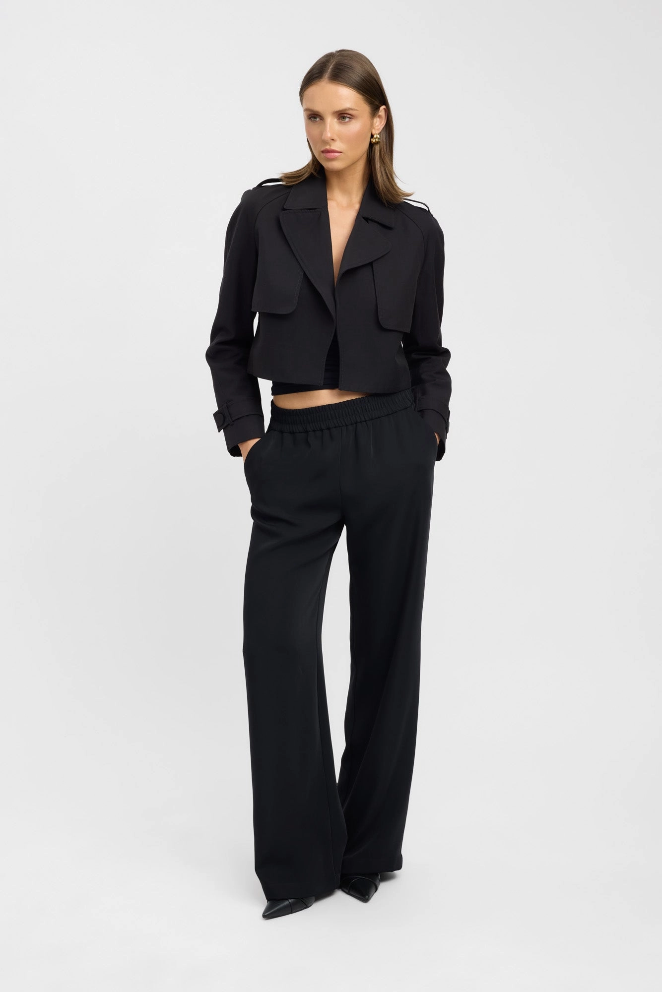 Willa Cropped Trench Admire NonIrritating Tagless Neck