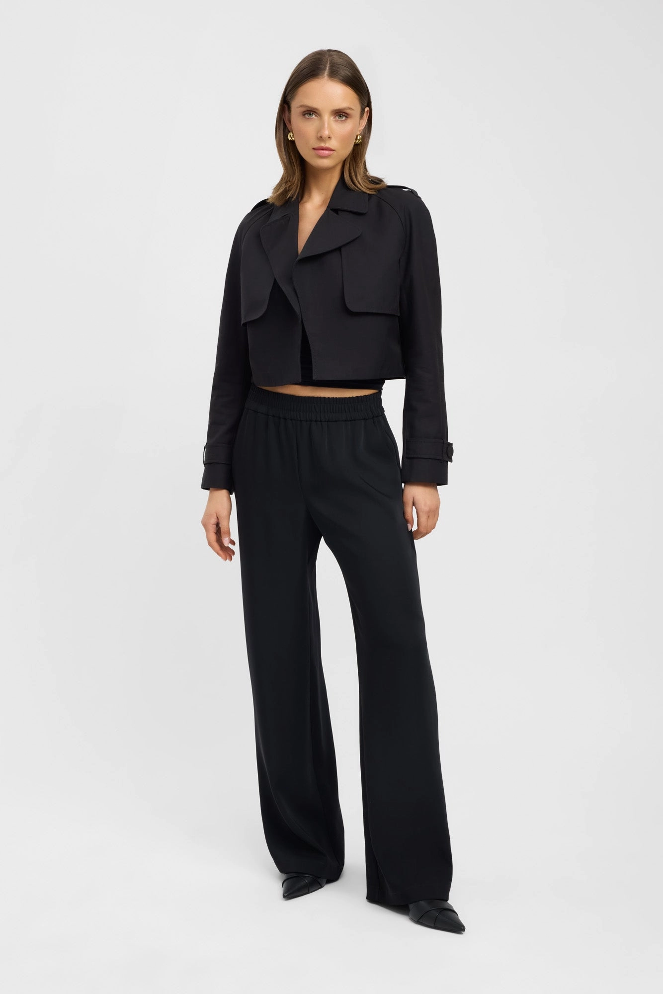Sporty Shield Willa Cropped Trench