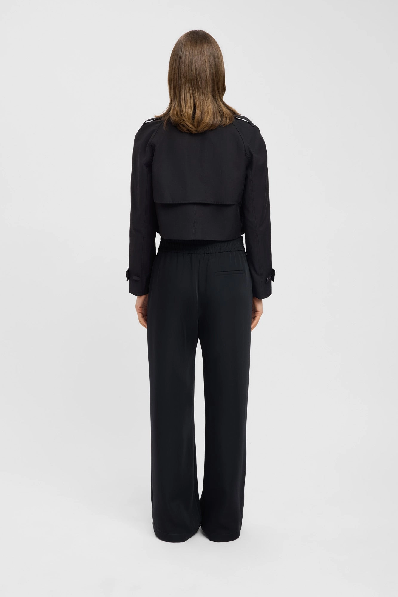 Willa Cropped Trench Romance Breathable Mesh Panels