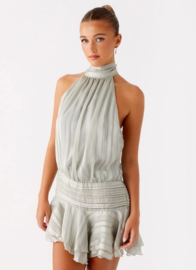 Willow Chiffon Mini Dress - Green Street Ready Willow Chiffon Mini Dress - Green Street Ready Teen Fashion