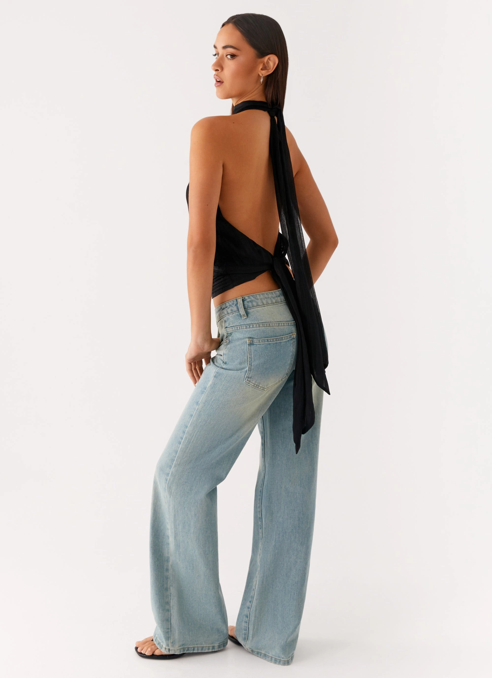 Willow Chiffon Top - Black Clean Mood Outdoor Gathering