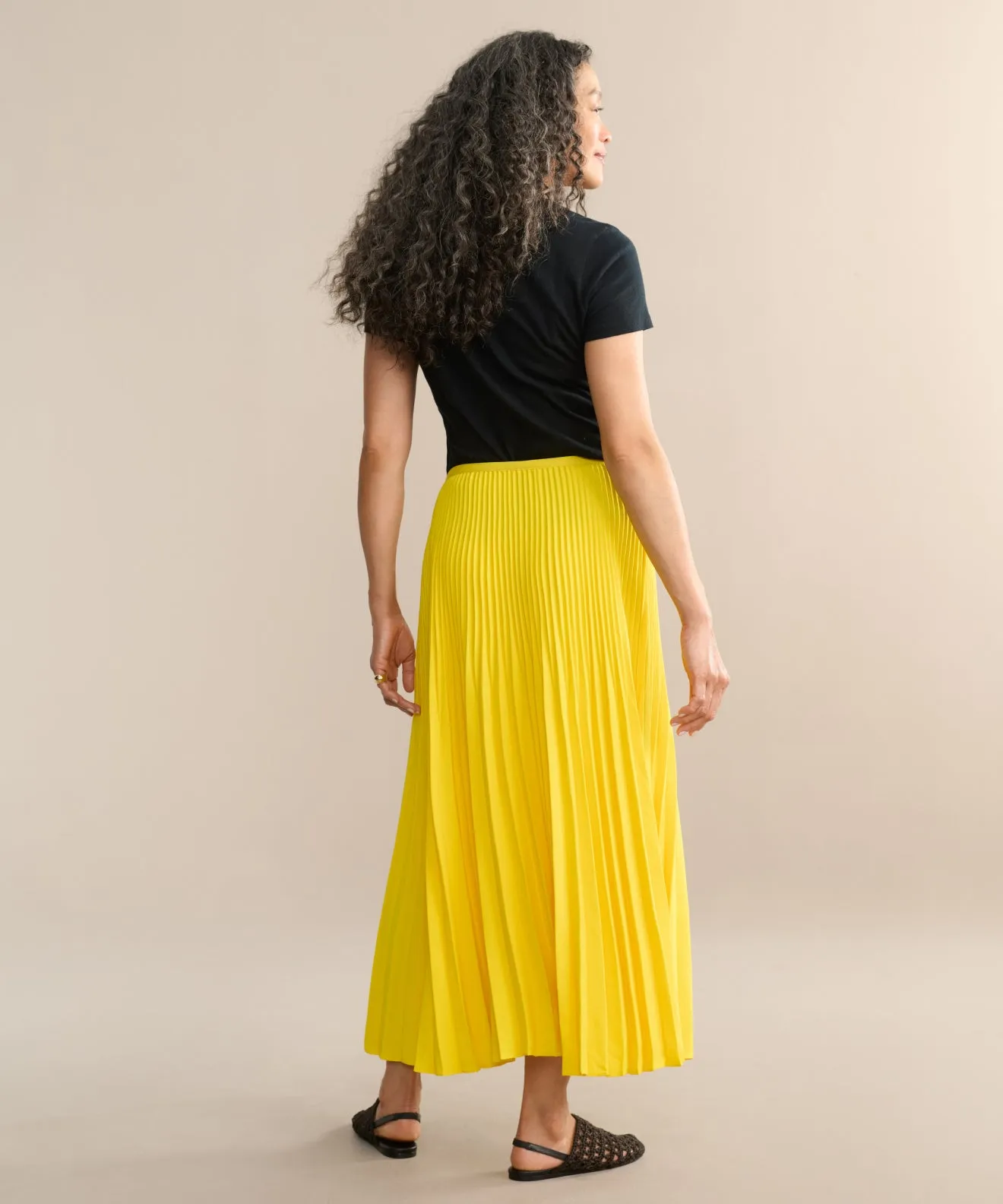 Organic Cotton Pleated Skirt