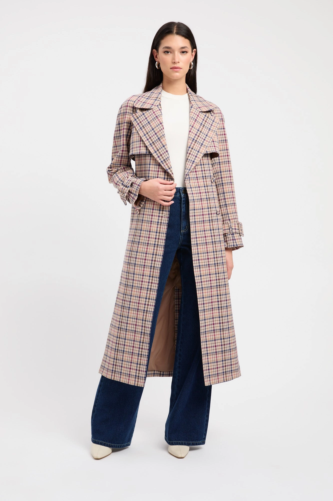 Cozy Wear Winnie Check Trench