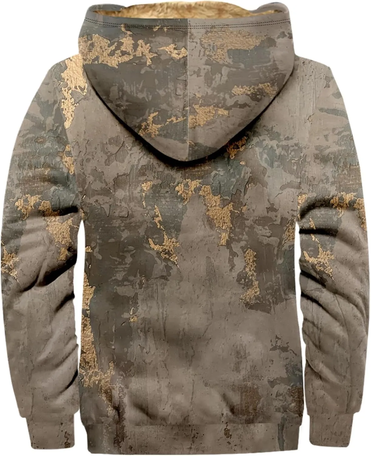 Winter Coats For Men With Hood Fleece Lined Zipper Graphic Coat Motorcycle Heavy Big And Tall Jacket