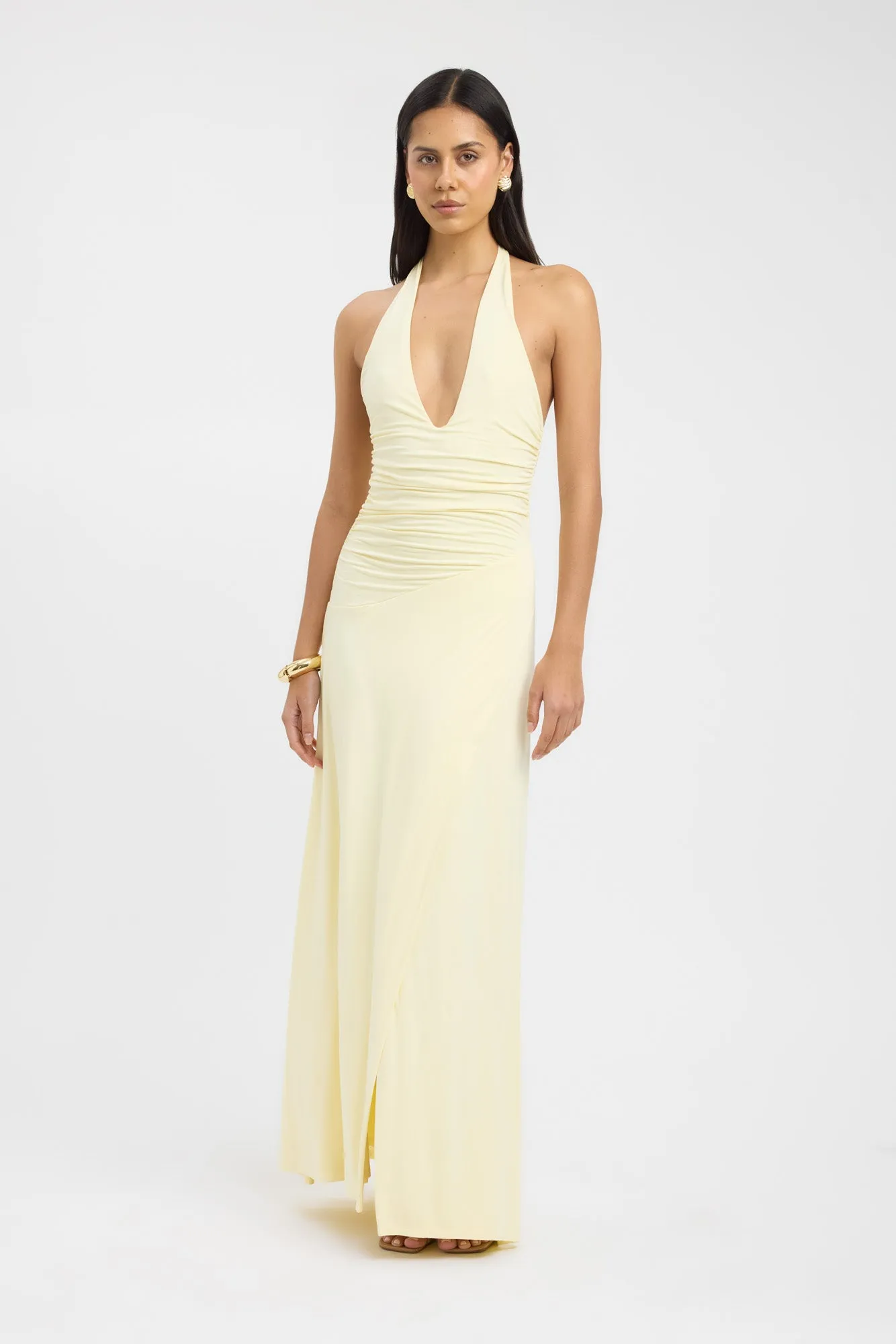 Neutral Look Sleek Design Fit Maya Maxi Dress