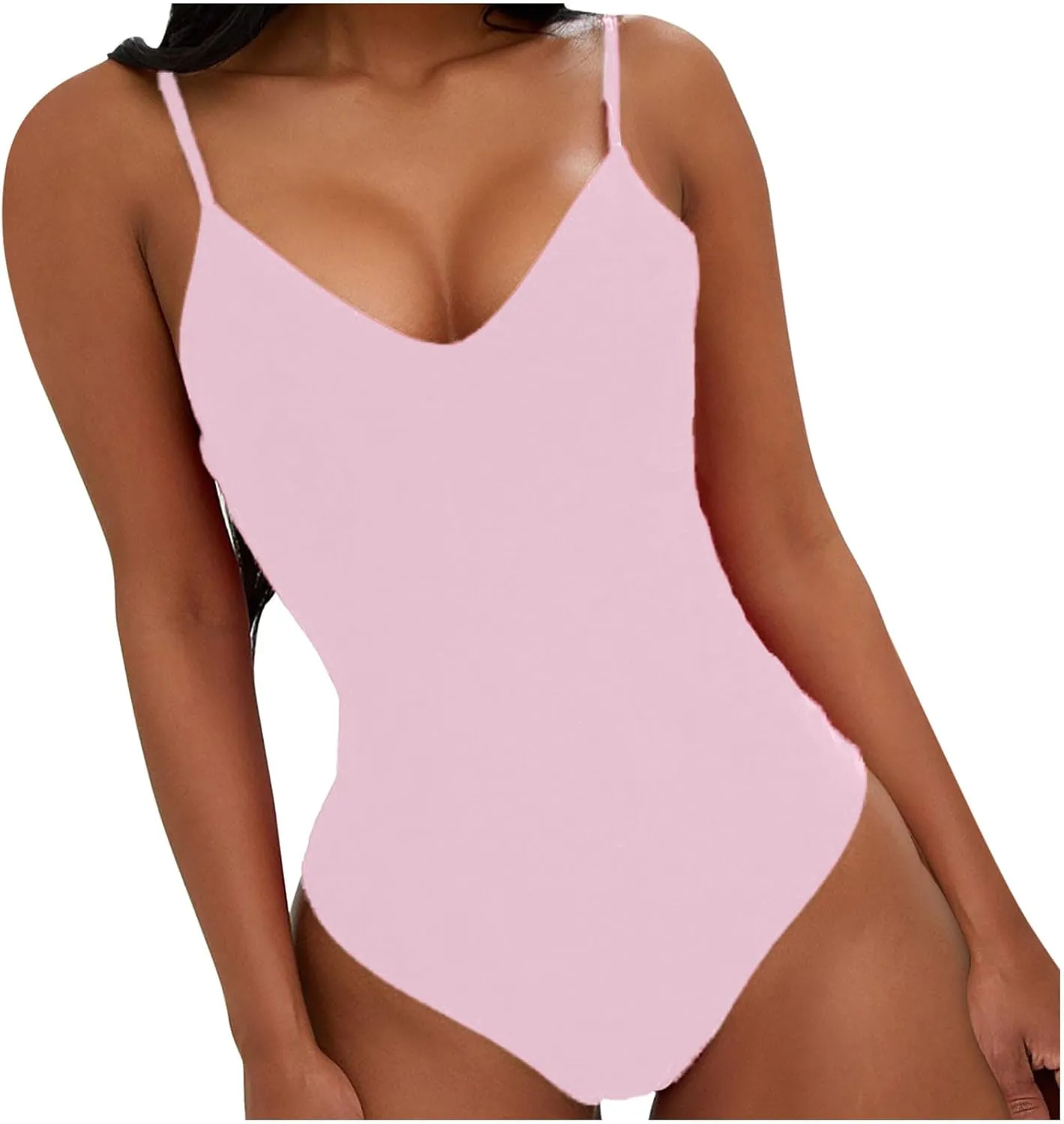 Women Conservative Jumpsuit Bodysuit Swimsuit Retro Bow Solid One Piece Swimsuit Backless High Waisted Bathing Suit