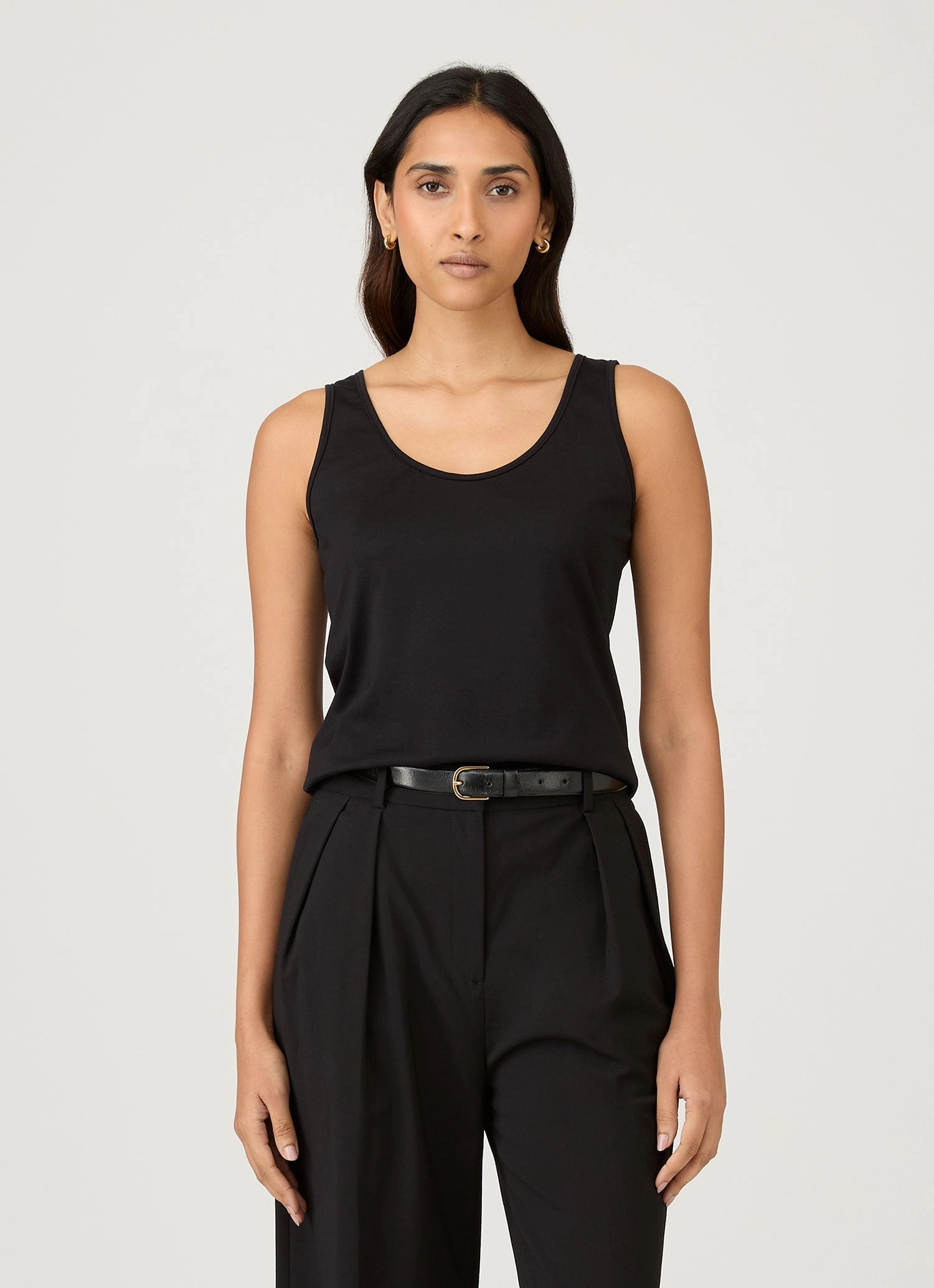Women's Classic Vest in Black Job Interview Sporty and Stylish