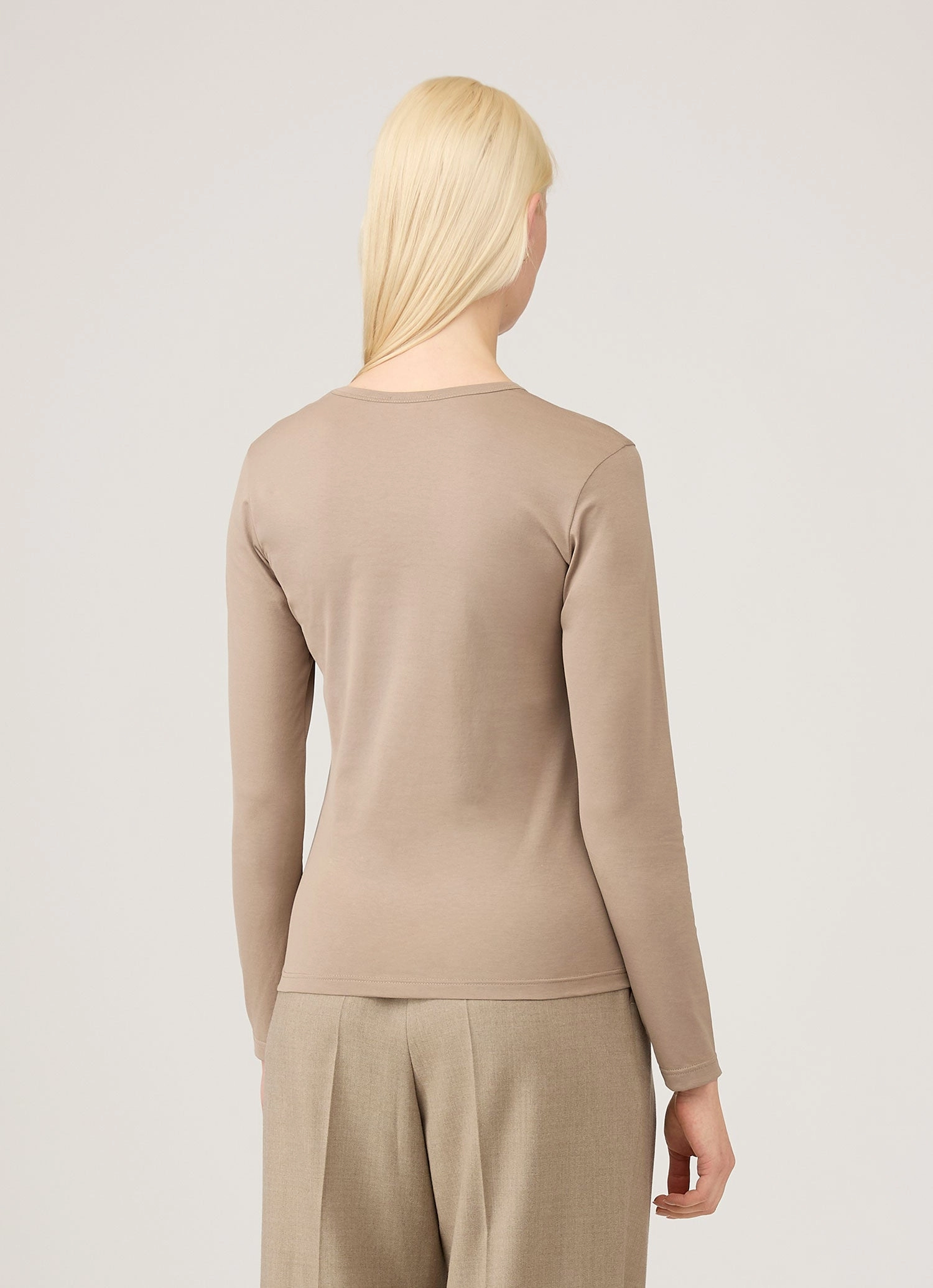 graduation Durable Color Retention Women's Long Sleeve Classic T-shirt in Mink