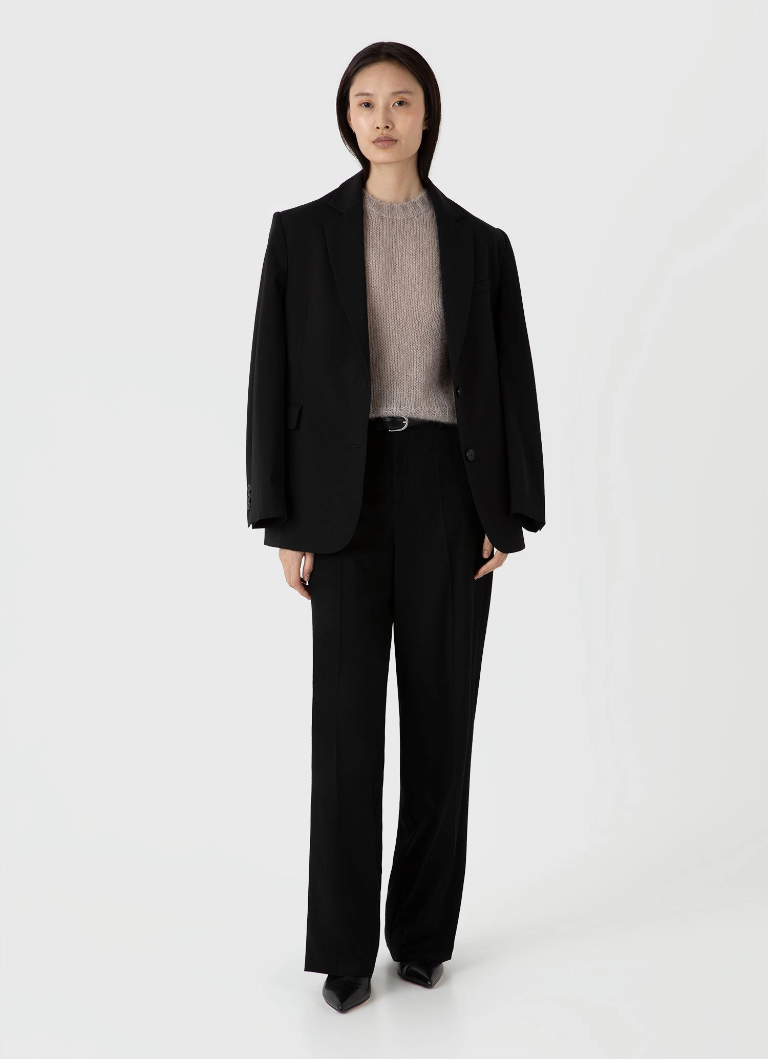 Women's Mohair Silk Vest in Sandstone Lightweight Thermal Insulation