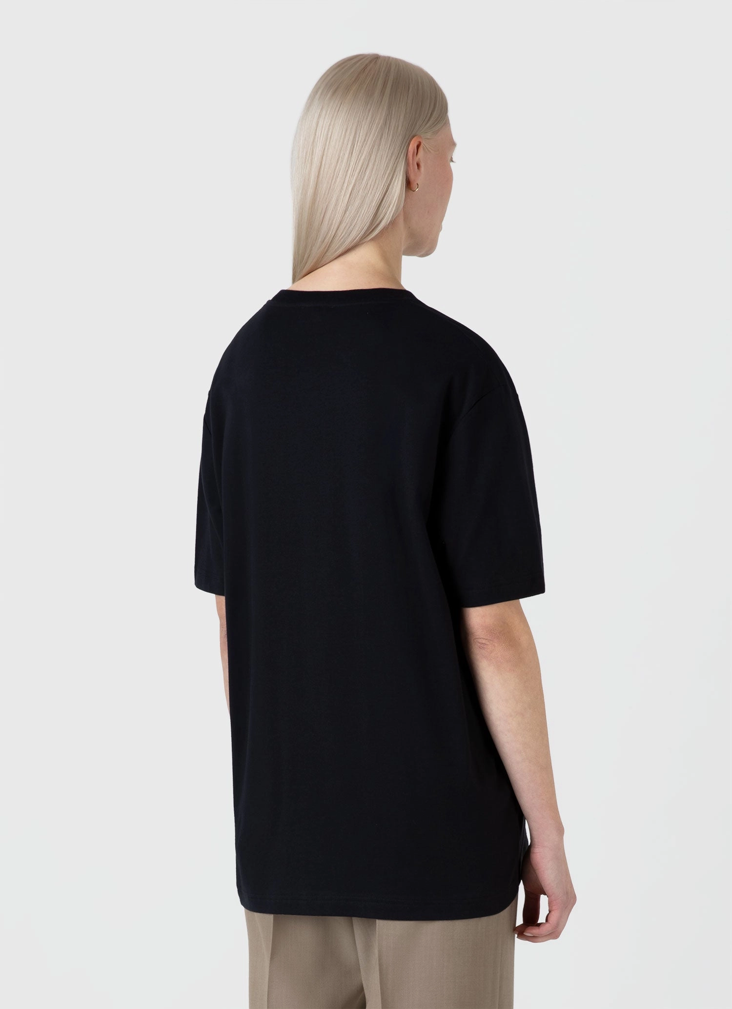 Luxury exclusivity Casual Design Fit Women's Oversized Heavyweight T-shirt in Black