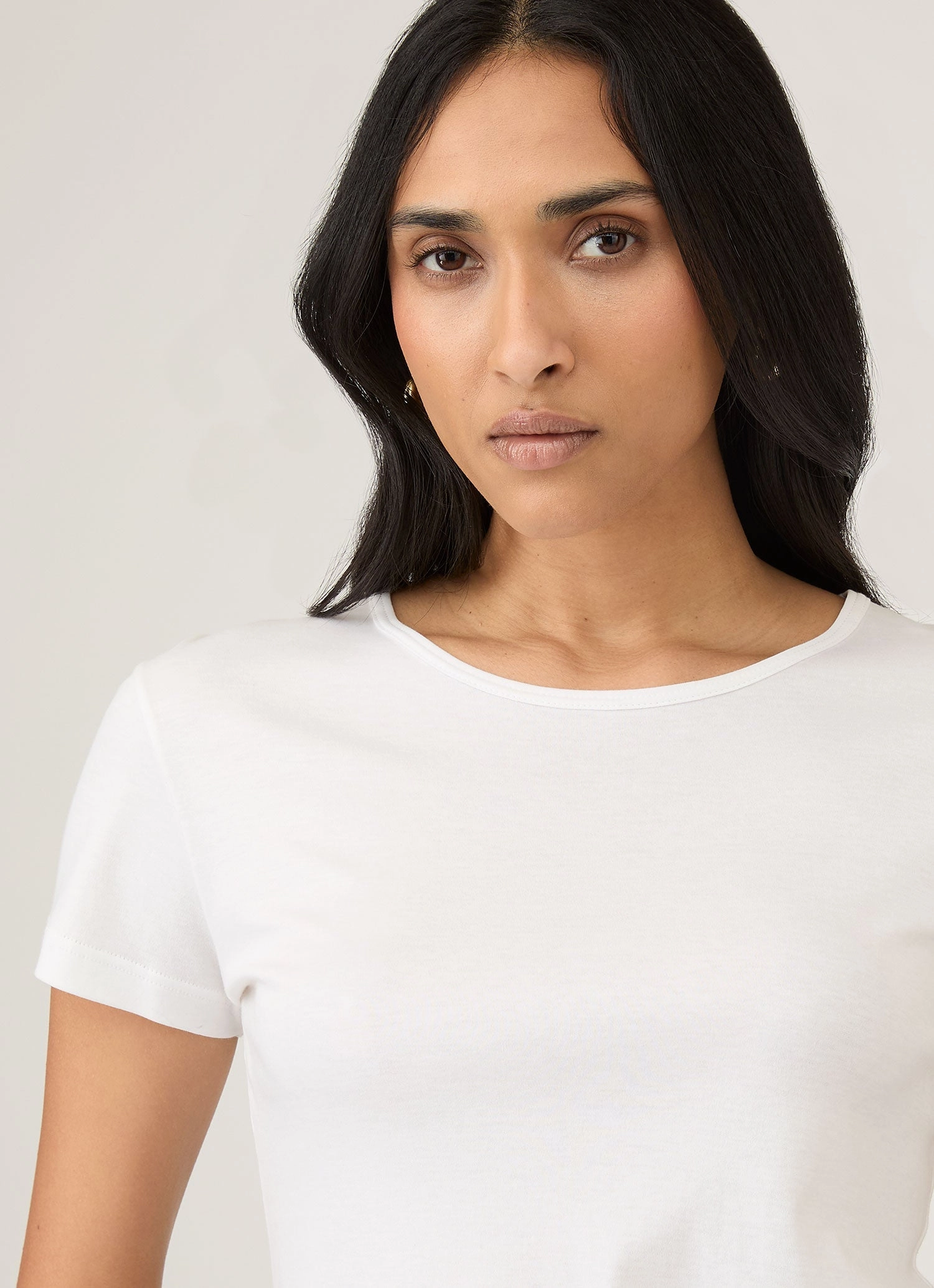 Outdoor Leisure Look Date night Women's Sea Island Cotton T-shirt in White