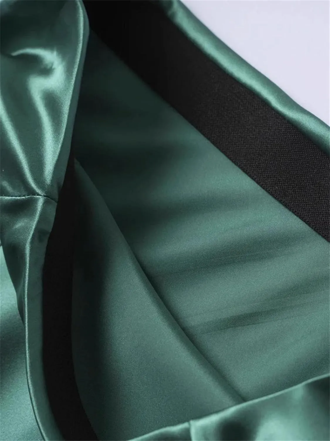 Women's 100 Percent Silk Maxi Skirt, Elastic Waist A-Line