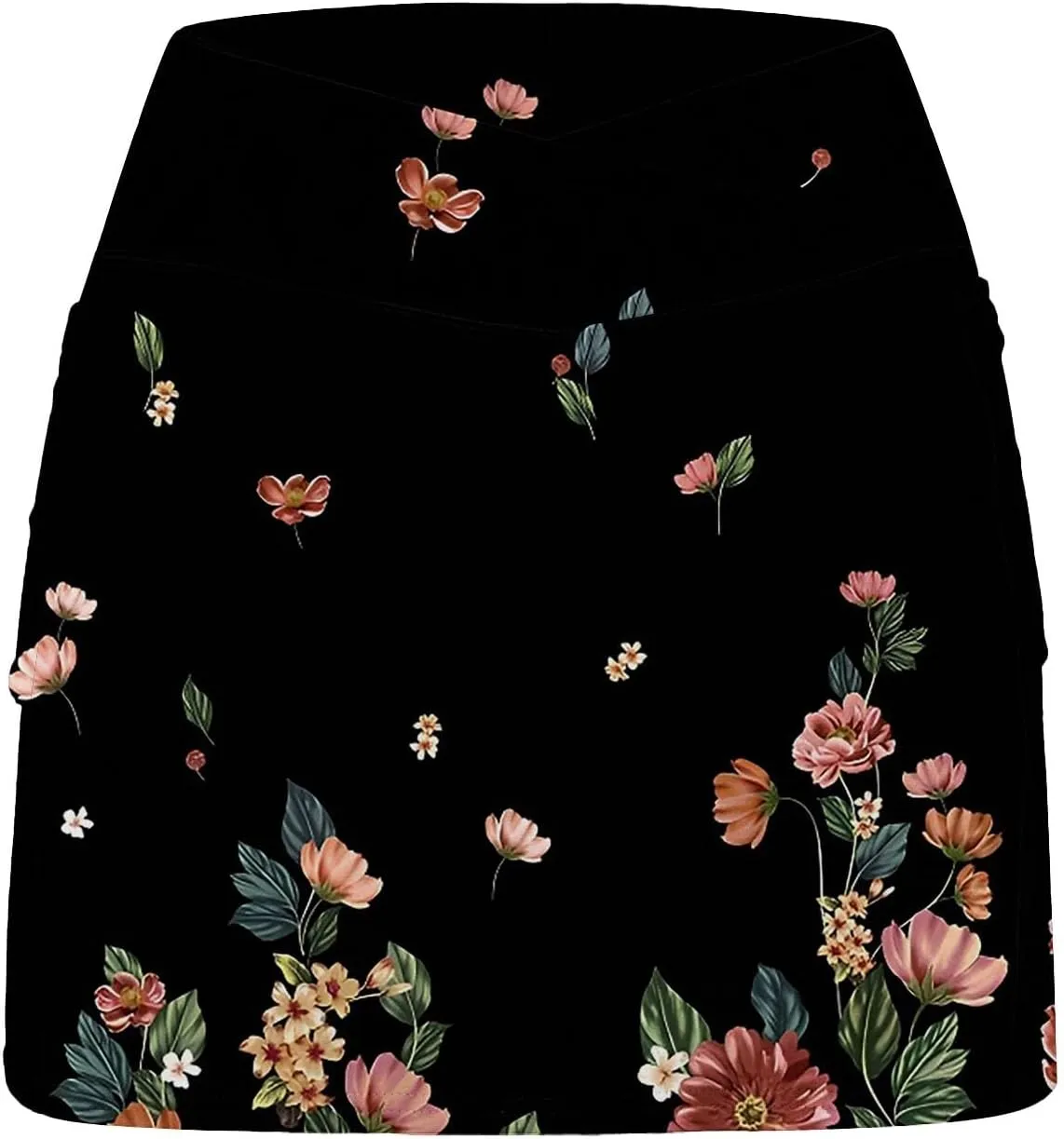Womens Activewear Pleated Tennis Skirts Fade Pattern Printed Culottes Skinny Mid Waisted Workout Summer Soft Skirt