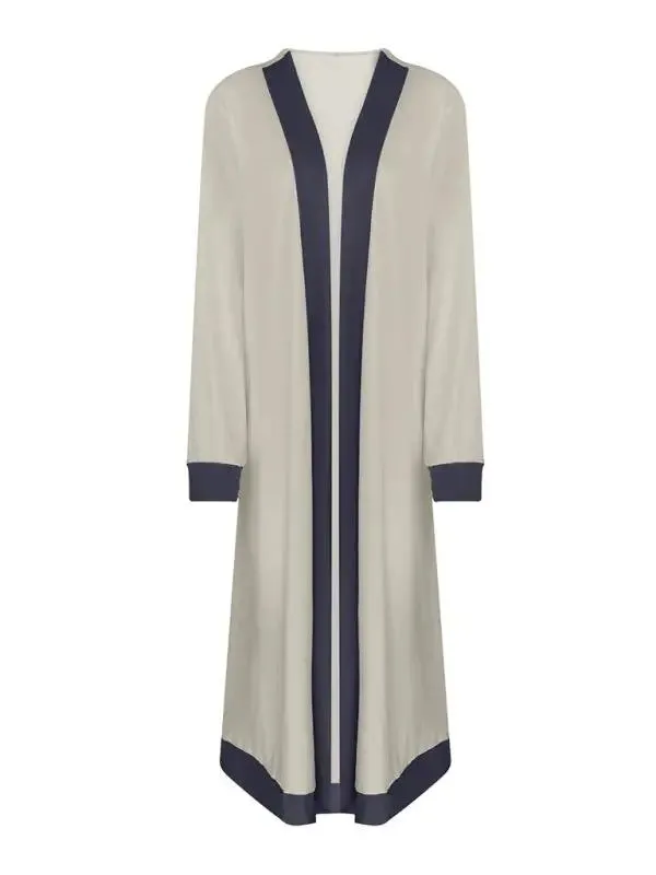 Women's Casual Contrasting Color Sleeveless Vest   Long Sleeve Cardigan Jacket   Trousers Three Sets