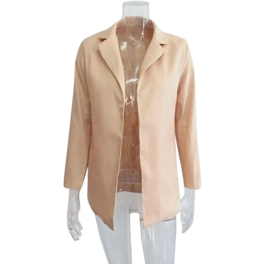 Women's Casual Cotton Long-Sleeved Blazer