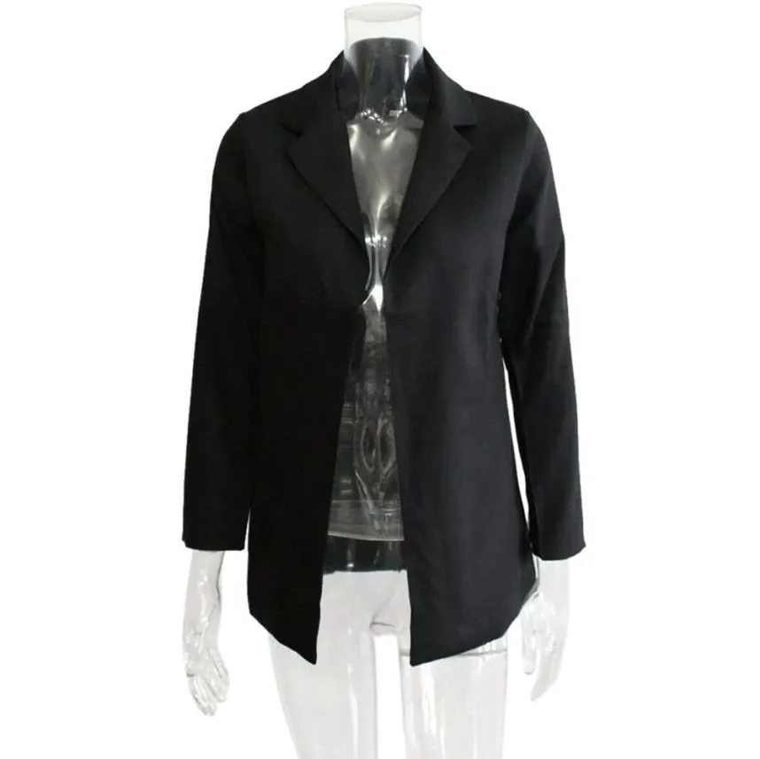 Women's Casual Cotton Long-Sleeved Blazer
