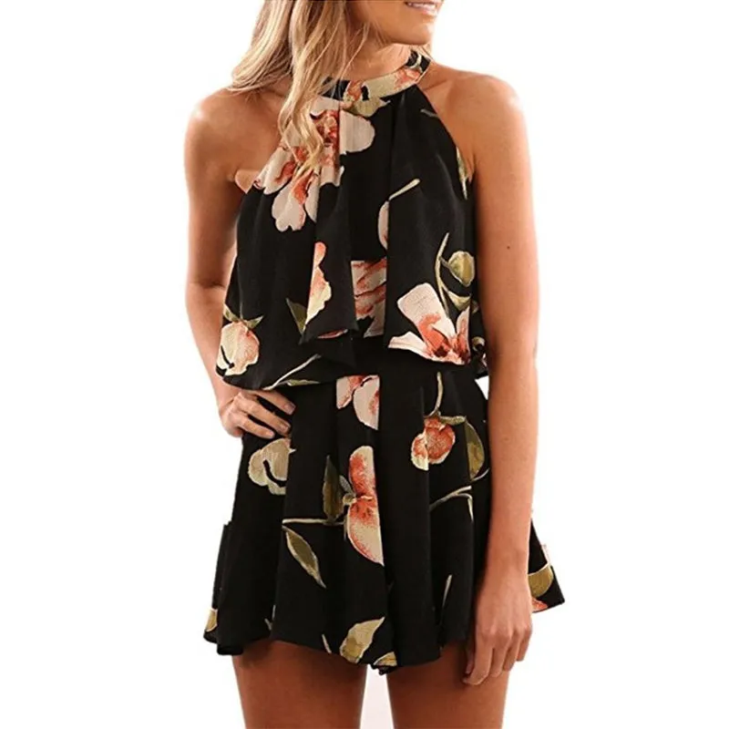 Women's Casual Flower Skirt Set