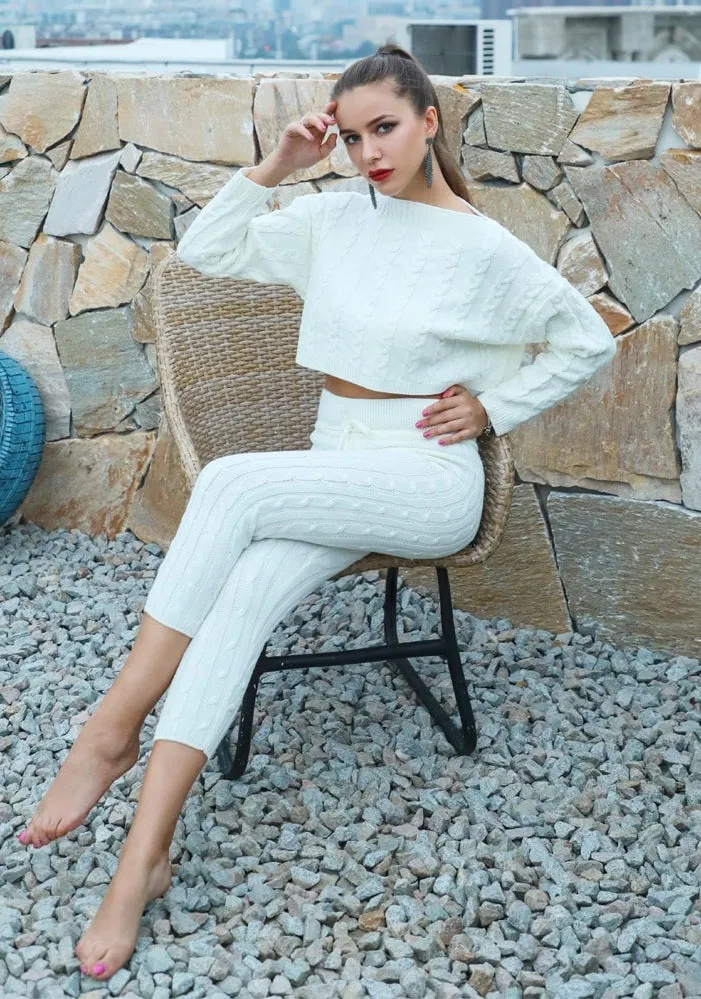 Women's Casual Knitted Two-Piece Jumpsuit