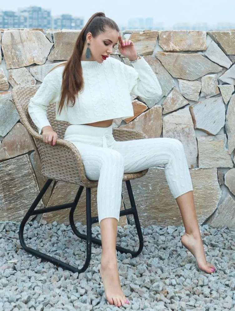 Women's Casual Knitted Two-Piece Jumpsuit