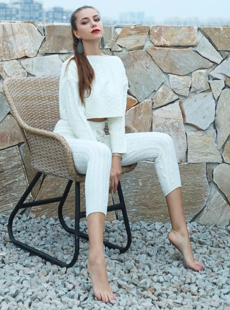 Women's Casual Knitted Two-Piece Jumpsuit
