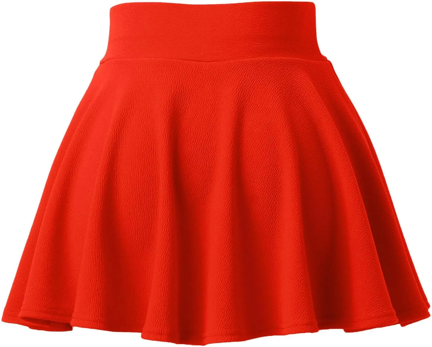 Women's Casual Stretchy Flared Pleated A-Line Mini Skater Skirt with Shorts Skater Party Skirt