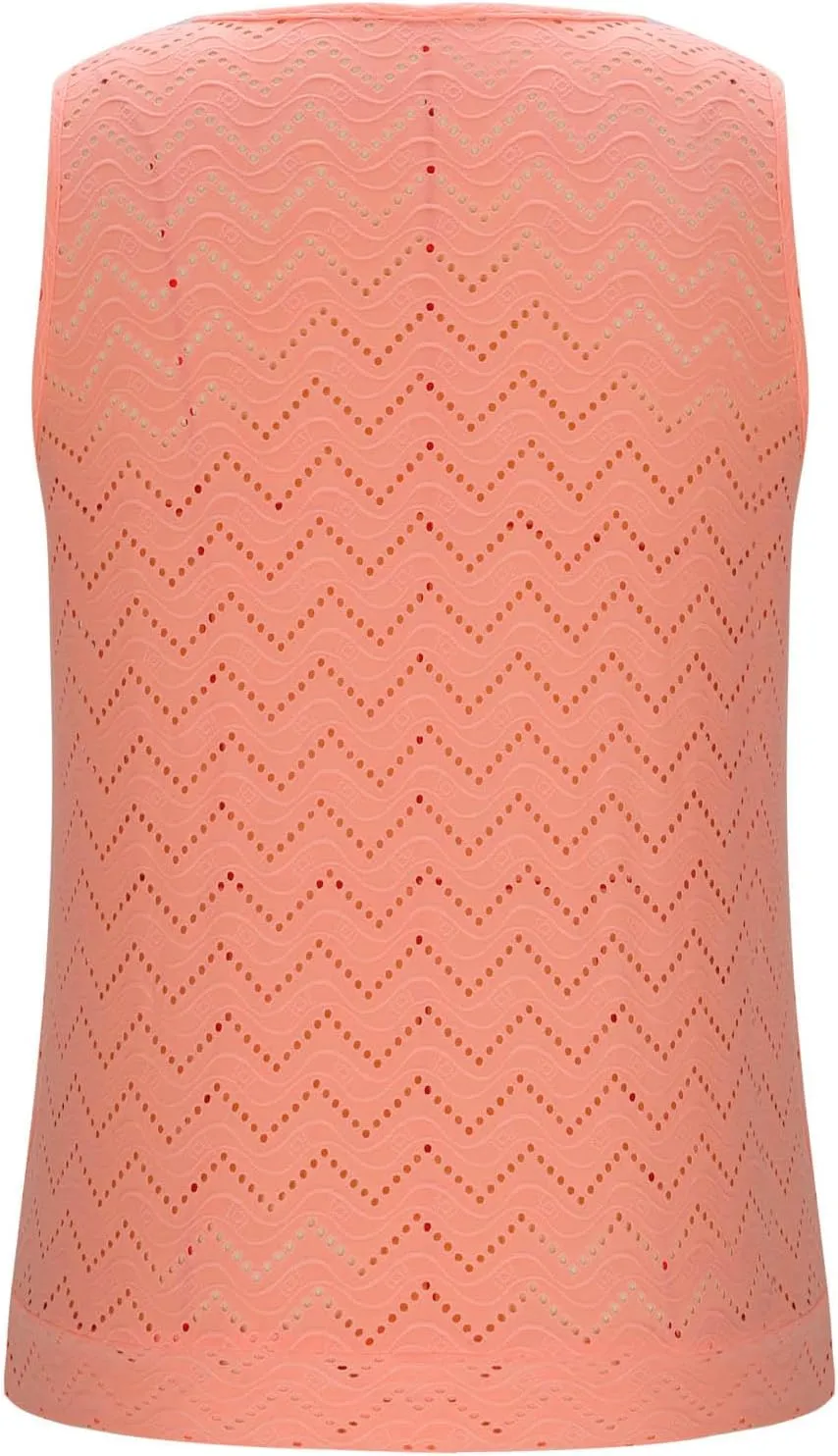Women's Eyelet Embroidery Hollow Out Casual Tank, Summer Cool Comfy Sleeveless Loose Shirts Fashion Vacation Clothes