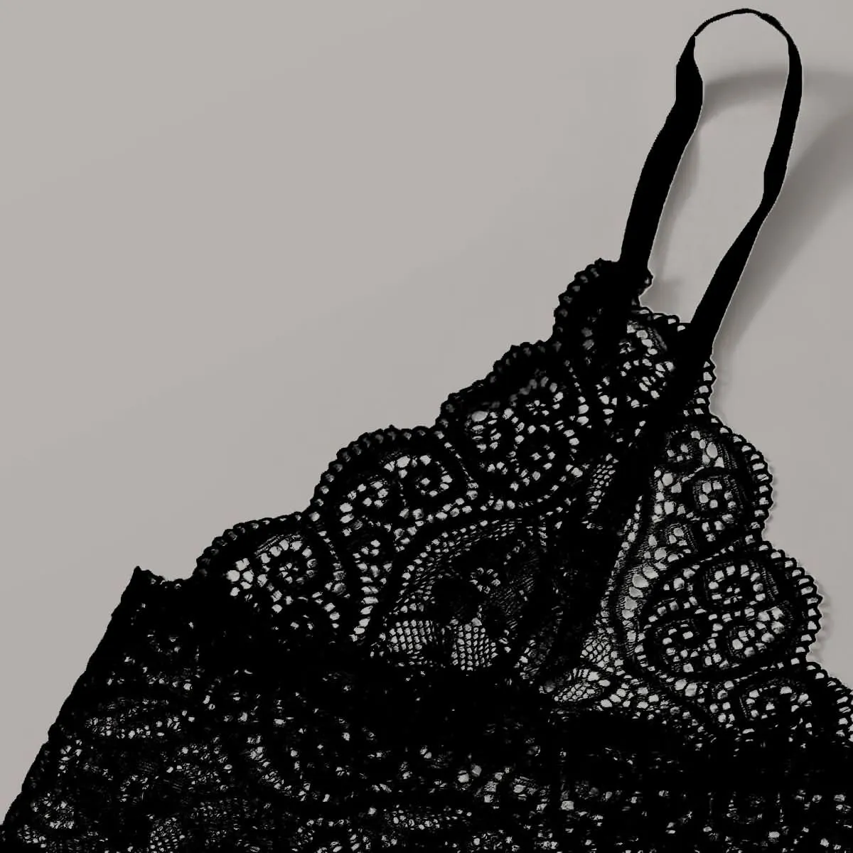 Women's Lace Pajama Set, Nightmare 2 Piece Sleepwear Lingerie Nightwear Outfit
