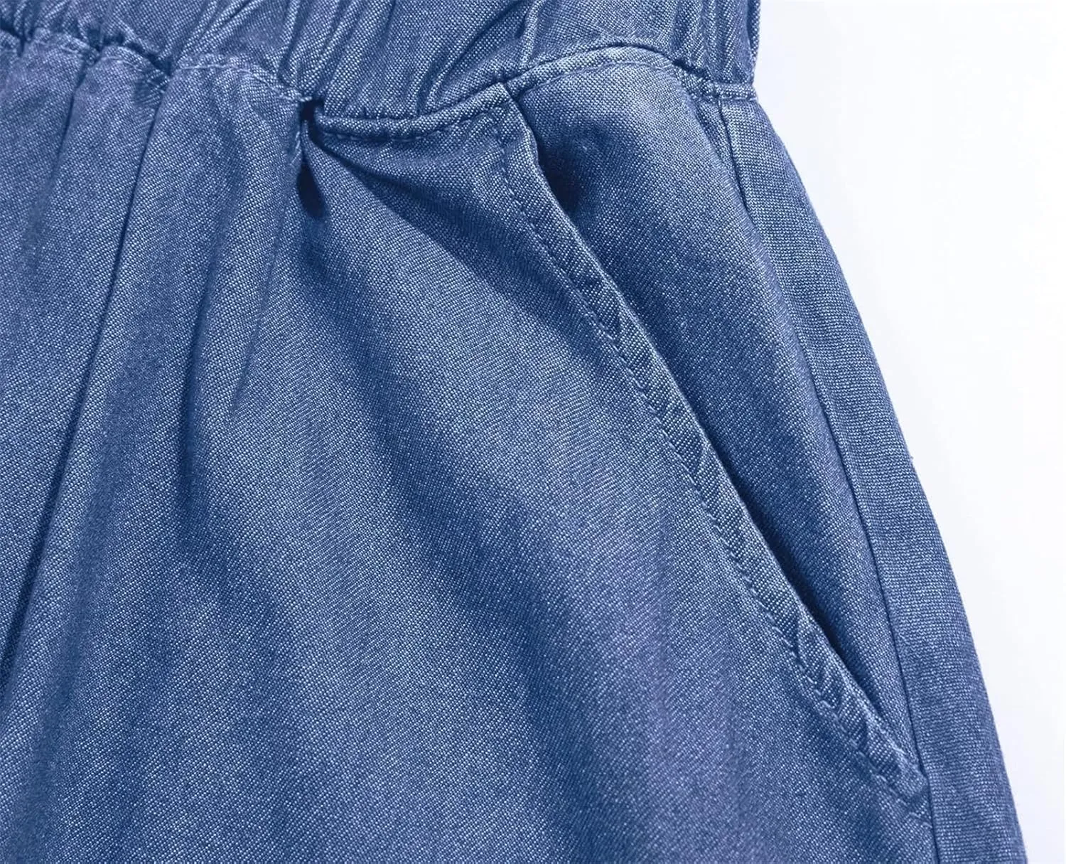 Women's Long Jean Skirts Button Front Denim Midi Skirts Slit Solid Color Mid Waisted A Line Midi Skirts with Pockets