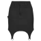 Women's Punk A-line High-waisted Black Denim Skirts