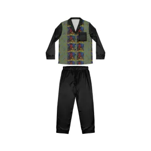Women's Satin Pajamas (AOP)