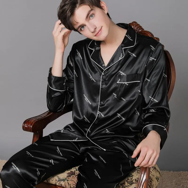 Women's Satin Soft Long Sleeve Top and Pants Pajama Set