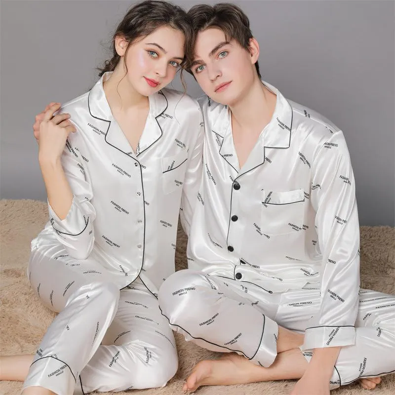 Women's Satin Soft Long Sleeve Top and Pants Pajama Set