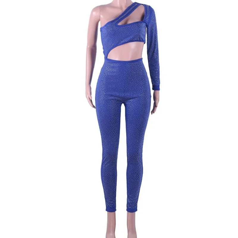 Women's Sequin Skinny Long-Sleeved Jumpsuit