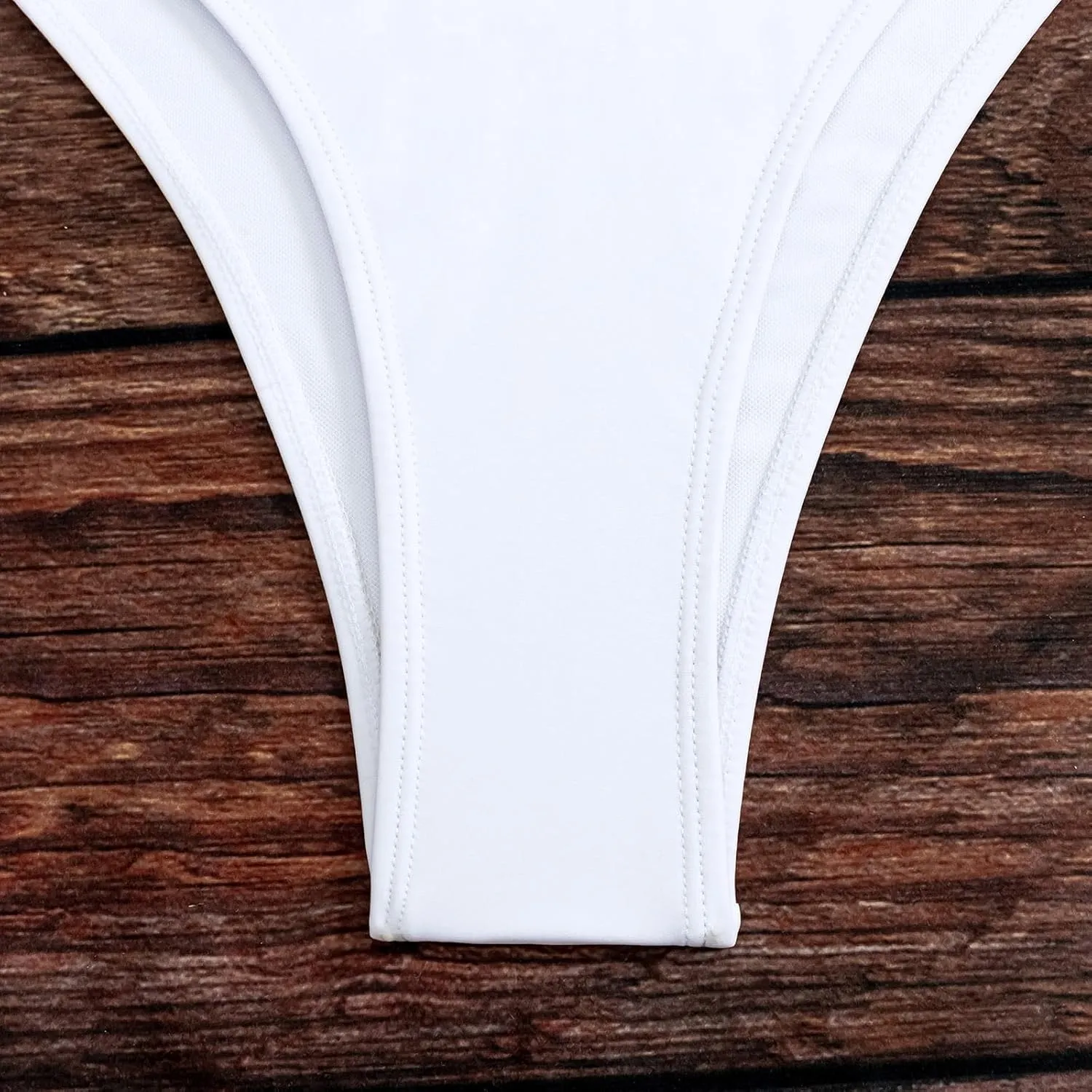 Women's Sexy Cutout Backless One Piece Swimsuit High Waisted Wrapped Back Tie Bathing Suit Tummy Control Slimming Swimwear