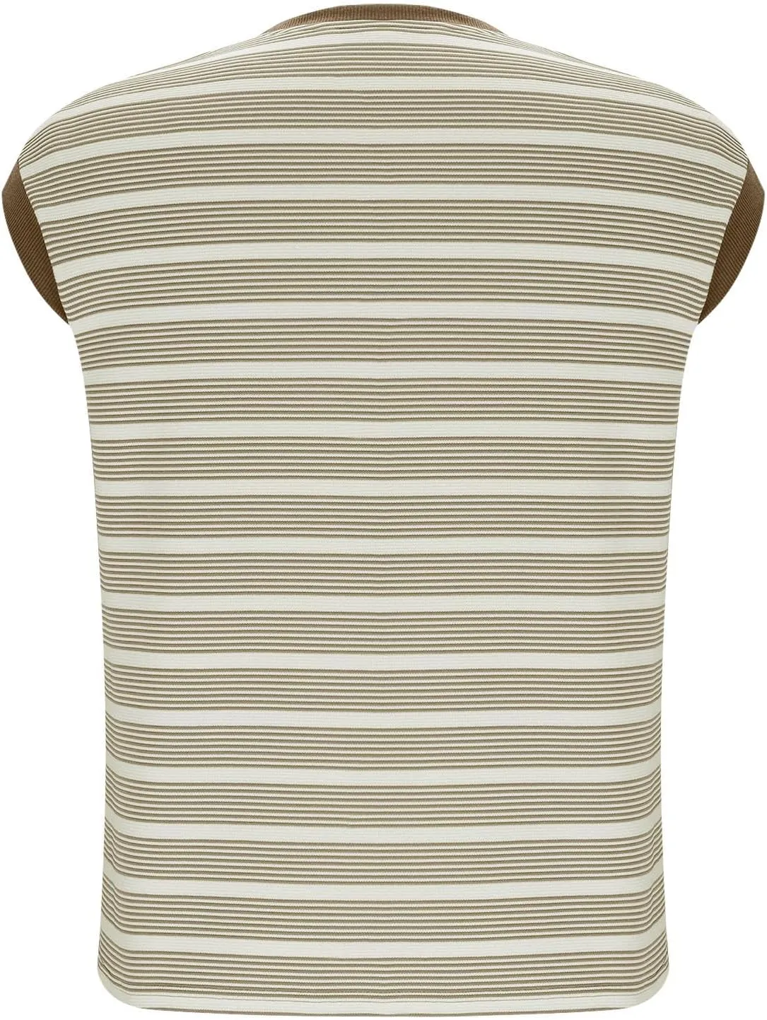 Women's Striped Knit Summer Tank Tops, Fashion Loose Cap Sleeve Casual Shirts Going Out Trendy Clothes