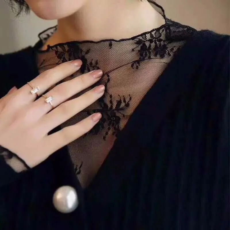 Women's Summer Mesh Transparent Long-Sleeved T-Shirt