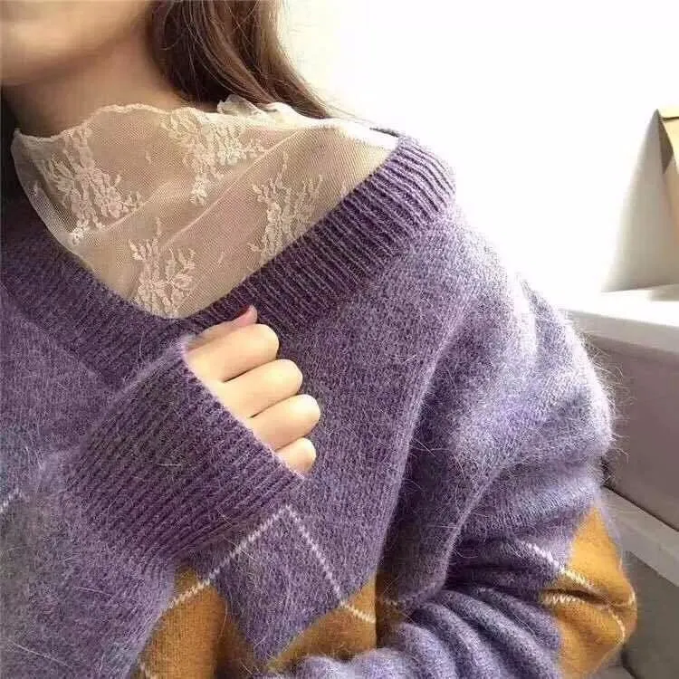 Women's Summer Mesh Transparent Long-Sleeved T-Shirt