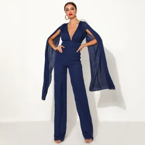 Women's Summer V-Neck Long-Sleeve Romper