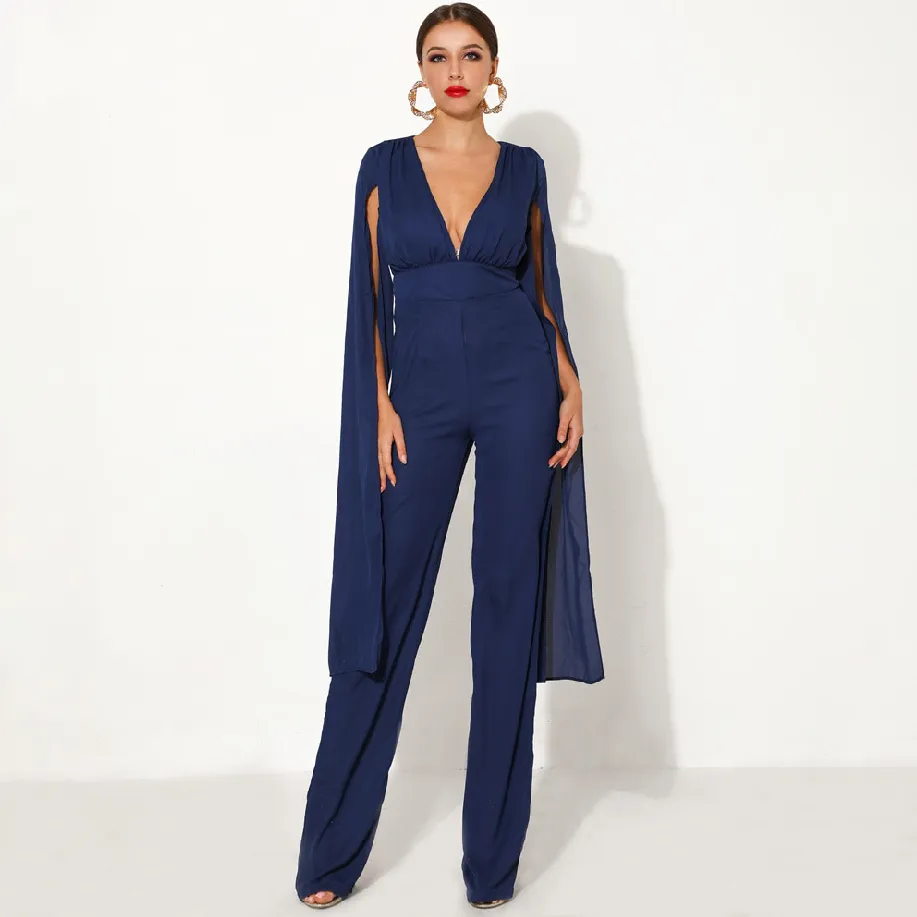 Women's Summer V-Neck Long-Sleeve Romper
