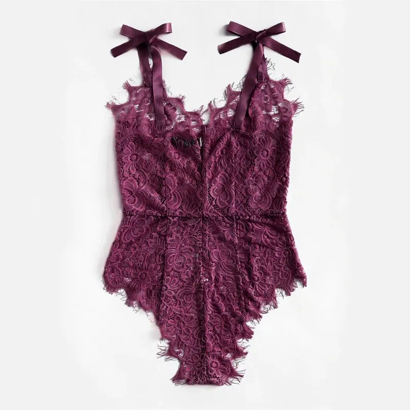 Women's Summer V-Neck Strap Lace Ribbon Bodie
