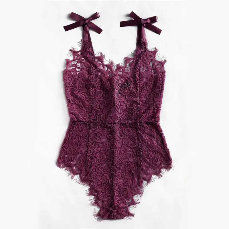 Women's Summer V-Neck Strap Lace Ribbon Bodie