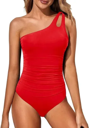 Womens Swimsuits One Piece Bikini Gathering Multi String Swimsuit Modest Swimwear Black Swimsuit for Women One Piece