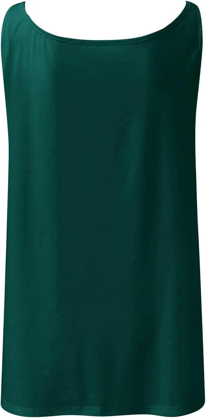 Women's Tank Tops Summer Fashion Half Zipper V Neck Sleeveless Blouses Casual Solid Loose Elegant Swing Beach Shirts