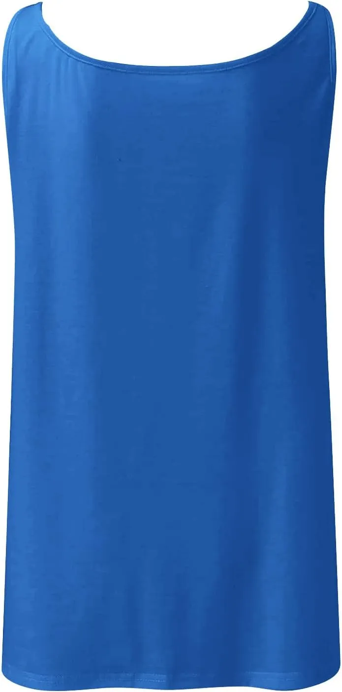 Women's Tank Tops Summer Fashion Half Zipper V Neck Sleeveless Blouses Casual Solid Loose Elegant Swing Beach Shirts