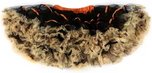 Women's Tiered Tulle Pleated Tutu Skirt Dance Fluffy Performance Dress Elastic Waist Fashion Color Block Mini Skirt