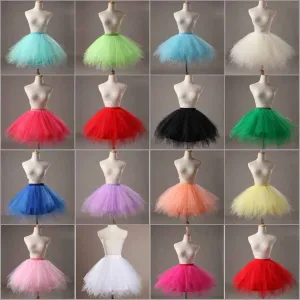 Women's Tutu Skirt 50s Vintage Ballet Bubble Dance Skirts