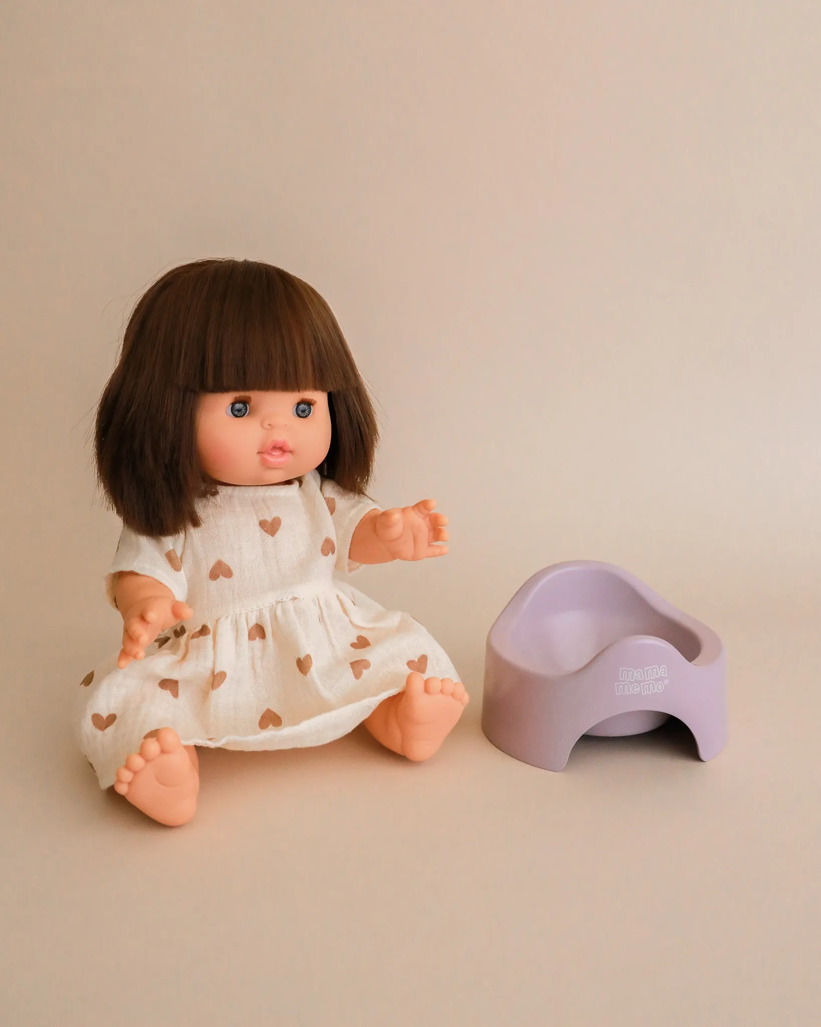 Wooden Doll Potty - Lilac