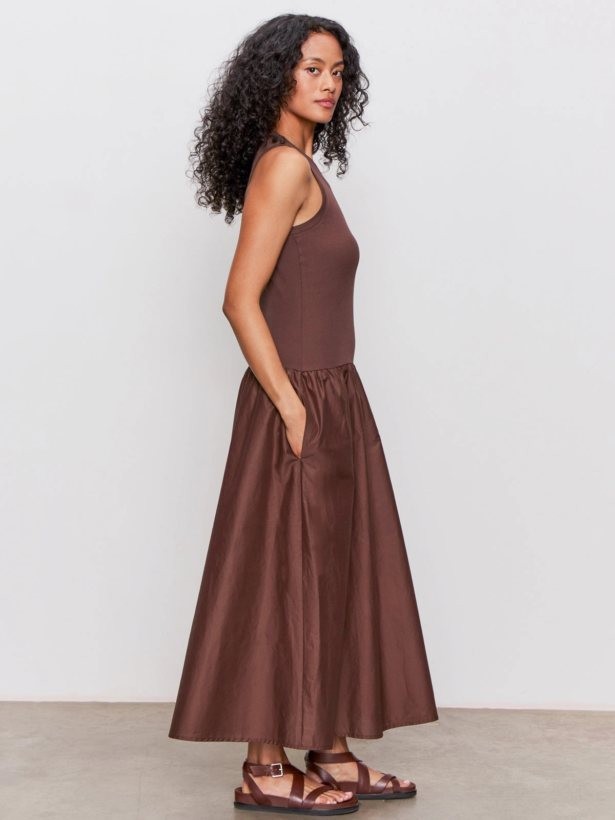 Minimalist feel Take Me Away Midi Dress Mesa