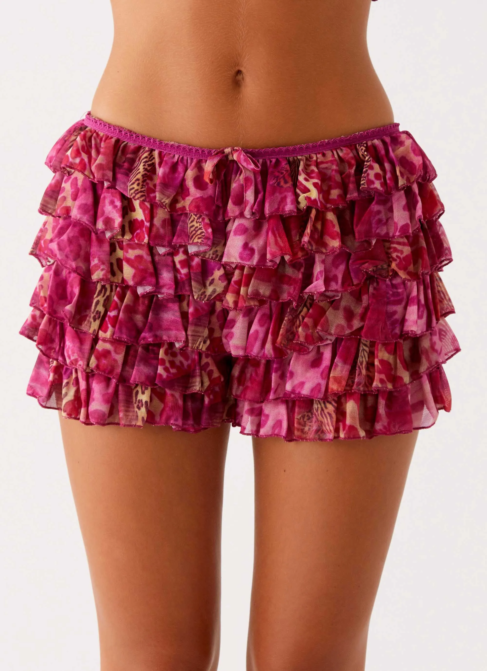 Entertain Me Bloomer Shorts - Lavender Lagoon ReflectiveAccentDetails