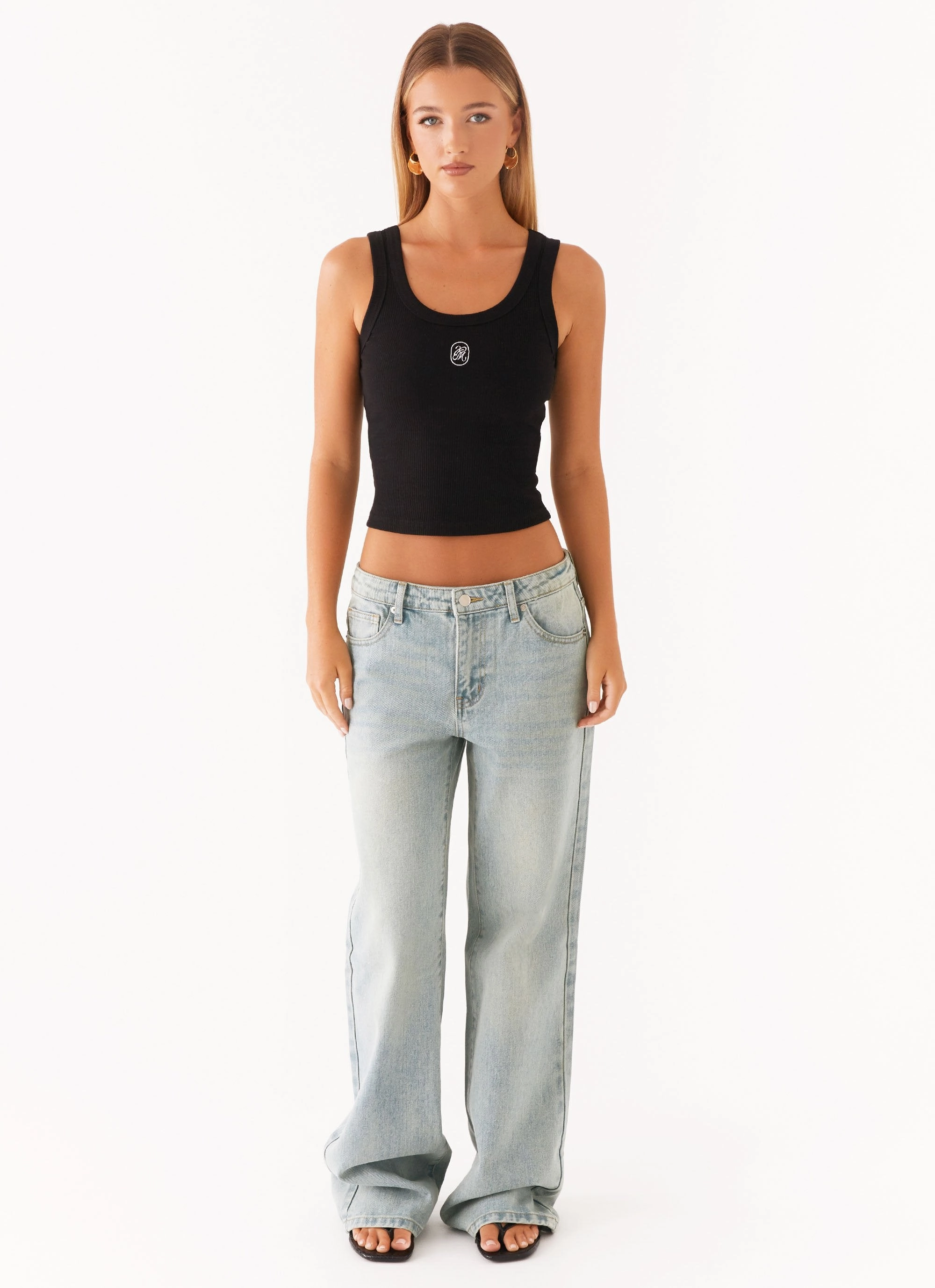 Gusseted Crotch Matina Jean - Vintage Blue